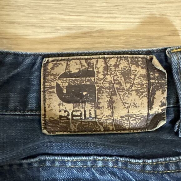 G-STAR RAW ATTACC Straight Jeans Mens 38x30 Dark Wash Button fly - Picture 11 of 11